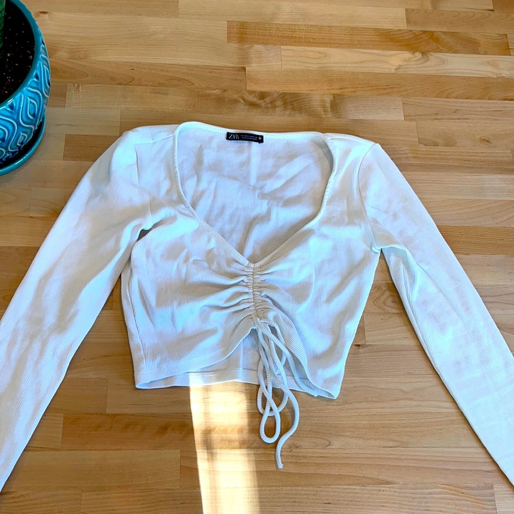 Long sleeve crop